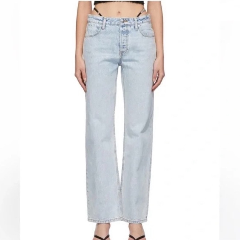 Alexander Wang Acid Wash Straight cut Denim Jeans
